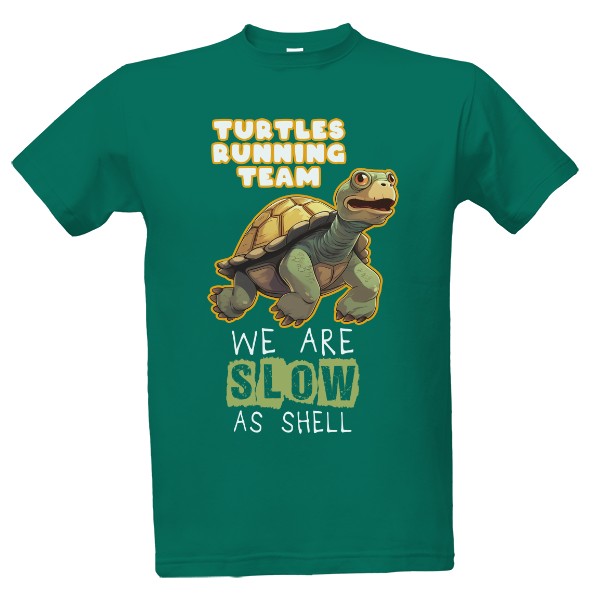 Turtles running team T-shirt
