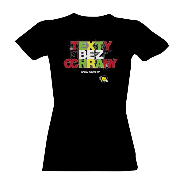 Tričko s potlačou TXT dámské negativní tričko
