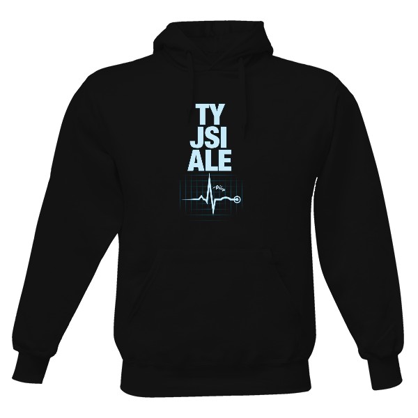 Pánská mikina s kapucí s potiskem Ty jsi ale pip