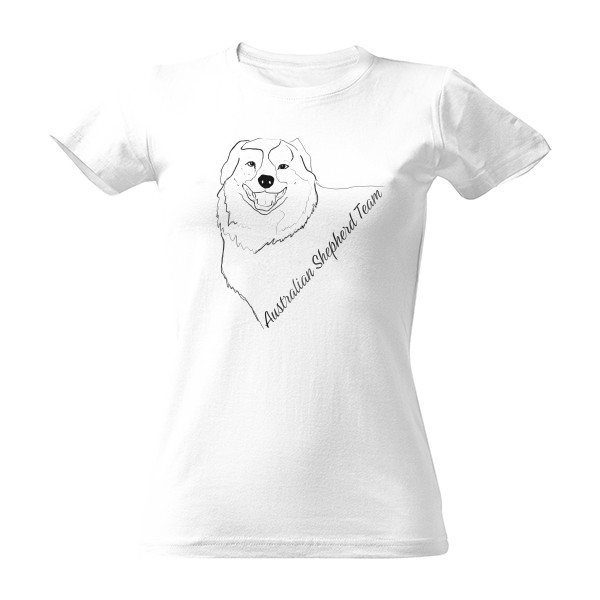 Tričko s potiskem Tým Australský ovčák
