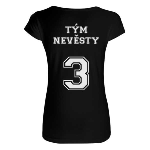 Tričko s potiskem Tým nevěsty sport