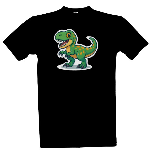 Tričko s potiskem tyranosaurus sticker
