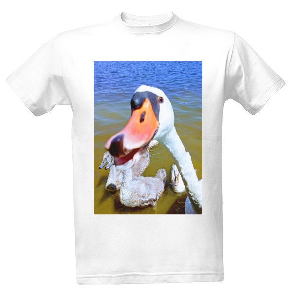 Tričko s potiskem U rybníka