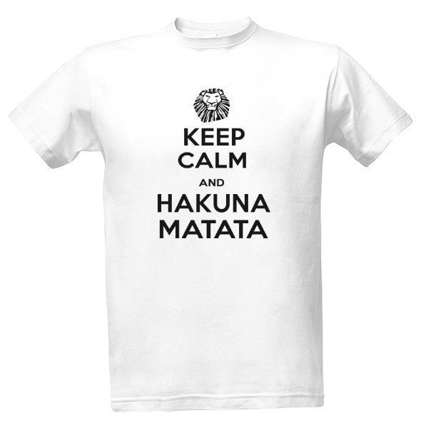 Tričko s potiskem Hakuna Matata