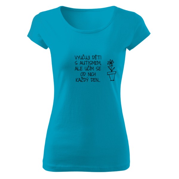 Tričko s potlačou UČÍM AUTÍKY