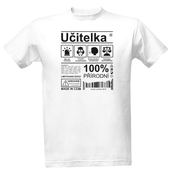 Tričko s potiskem Učitelka