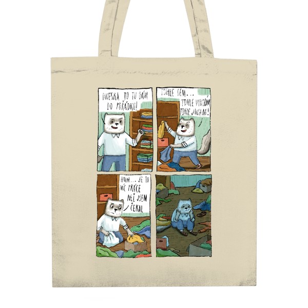 Nákupní taška unisex s potiskem Udělám pořádek