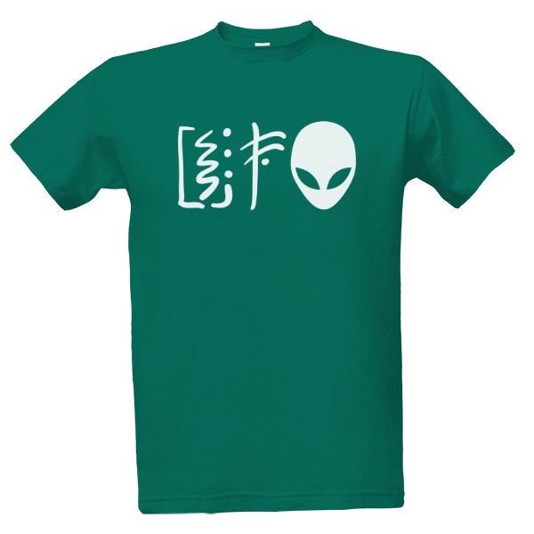 Tričko s potiskem UFO - Alien - Mimozemšťan