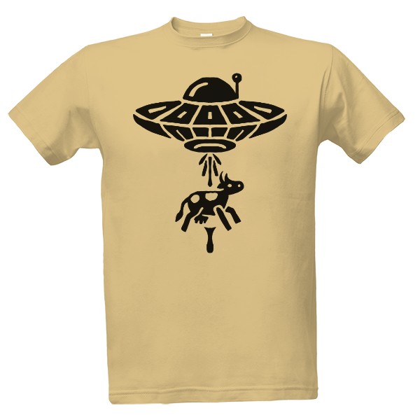 Tričko s potlačou ufo únos 