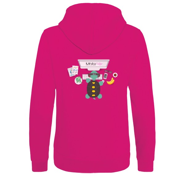 Mikina na zip unisex s potiskem Uhla Official