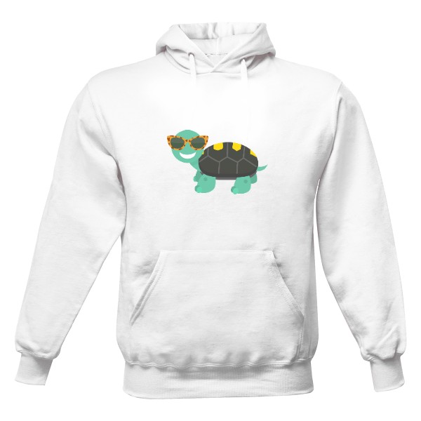 Pánská mikina s kapucí s potiskem Uhla s brýlemi