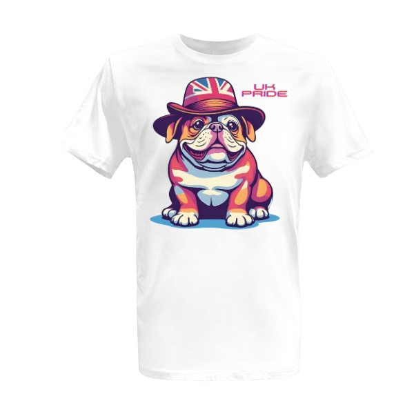 UK Pride: Bulldog s Kloboukem Union Jack Oděv