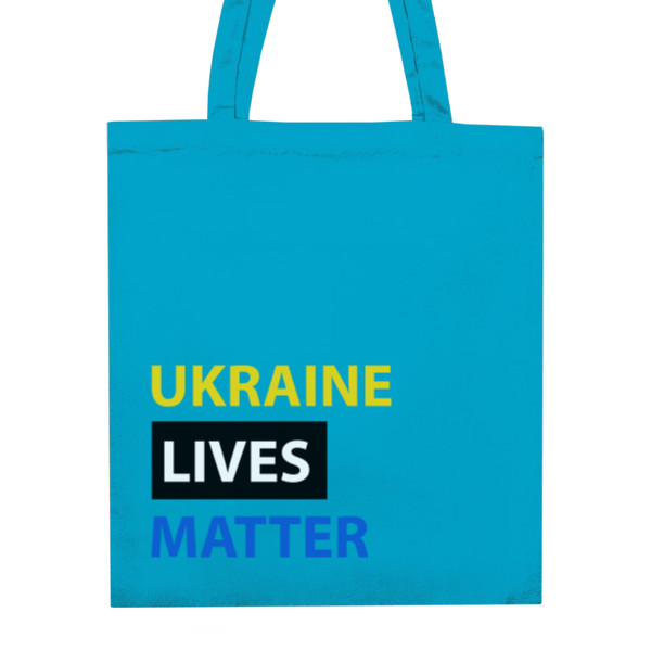 Nákupní taška unisex s potiskem Ukraine lives matter