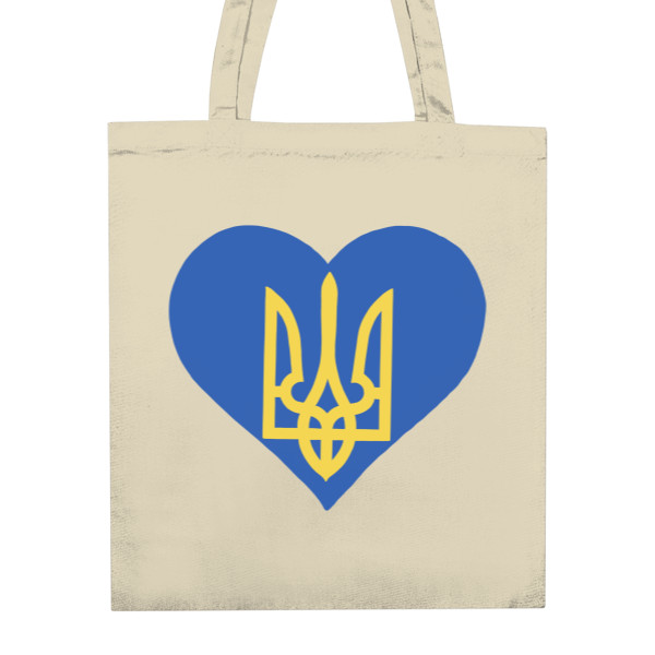 Nákupní taška unisex s potiskem Ukrajina Srdce na tašce