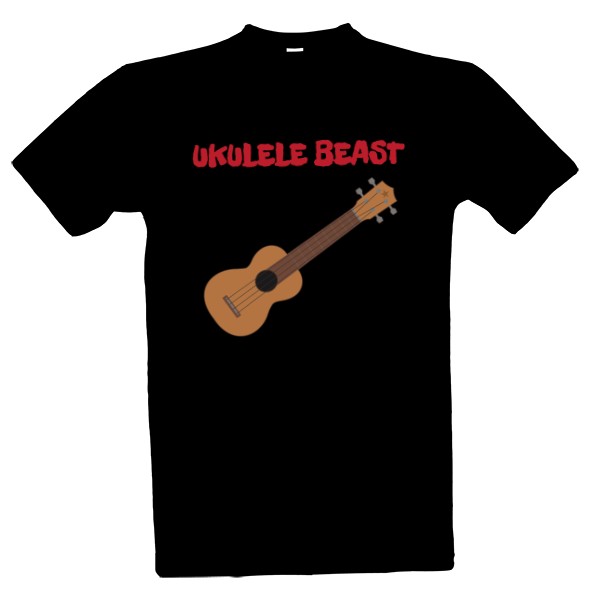 Tričko s potiskem Ukulele beast