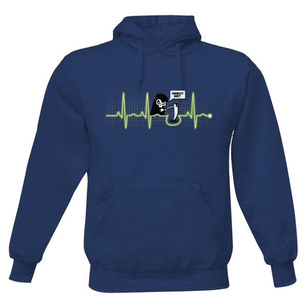 Pánská mikina s kapucí s potiskem Unholy Shit