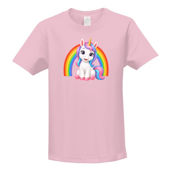T-shirt Unicorn and Rainbow