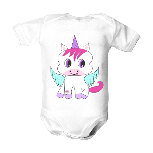 Dětské body  s potiskem Unicorn girl
