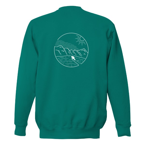 Unisex mikina Moraine lake - potisk záda