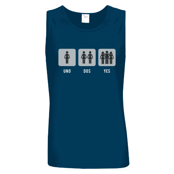 Tričko s potiskem Uno, dos, yes