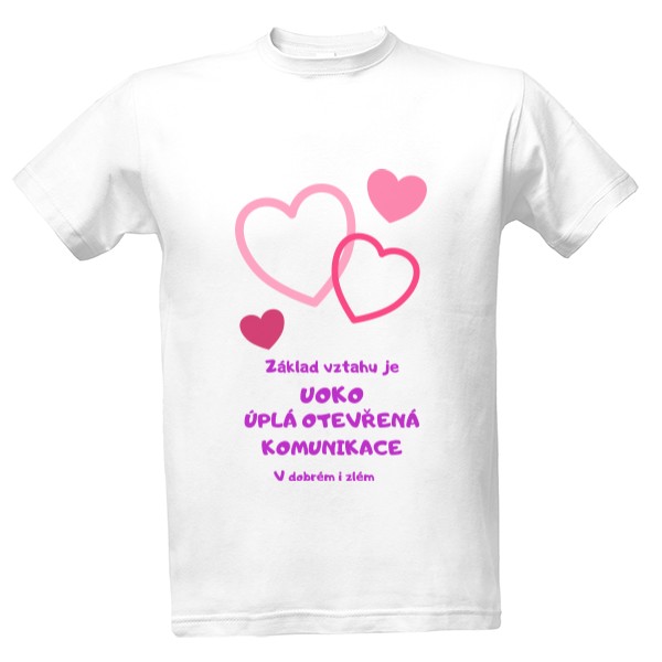 Tričko s potiskem Láska 