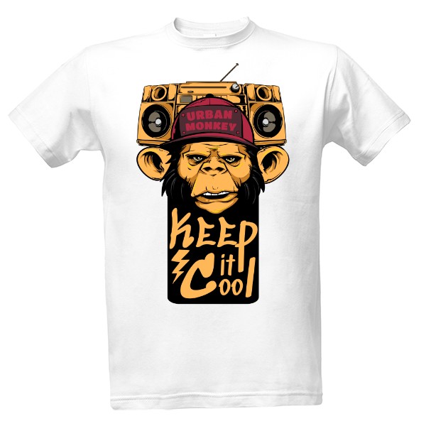 Tričko s potlačou Urban Monkey Classic Ramirez hip hop
