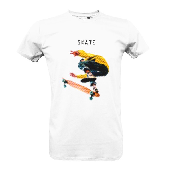 Tričko s potiskem Urban Skate White
