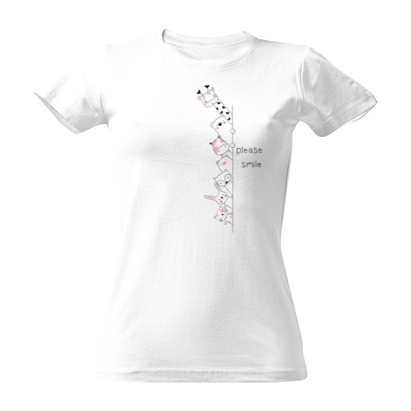 Tričko s potiskem Usměj se prosím