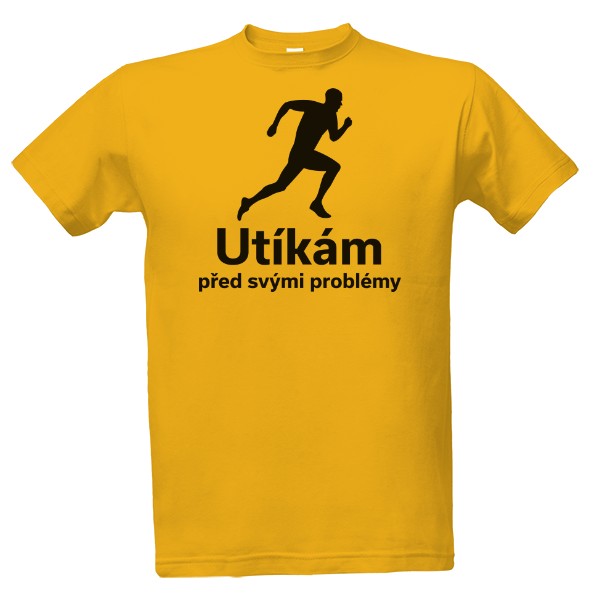 Tričko s potlačou Utekám