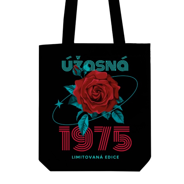 Taška z bio bavlny s potiskem Úžasná 1975 limitovaná edice retro