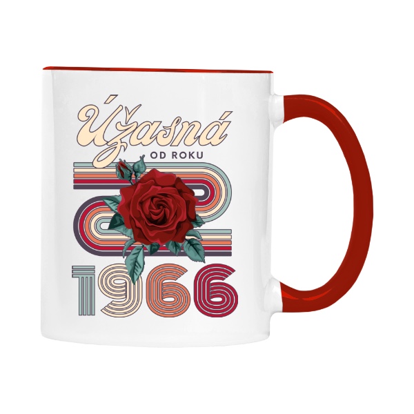 Úžasná od roku 1966 s růží narozeninový dárek