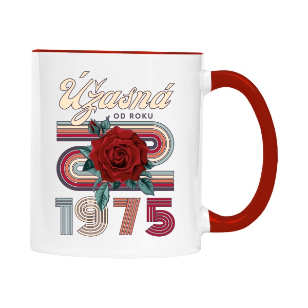 Úžasná od roku 1975 s růží