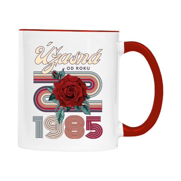 Úžasná od roku 1985 s růží