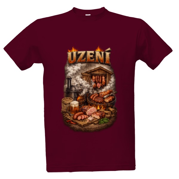 Tričko s potiskem uzení je krása