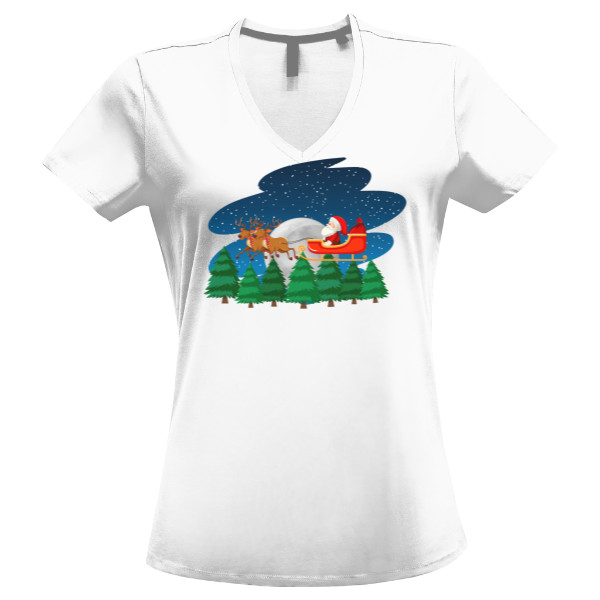 Tričko s potiskem Vánoční cesta