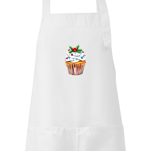 Zástěra s potiskem Vánoční dortík