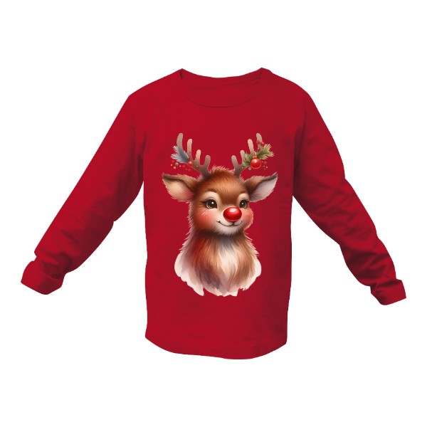 Tričko s potlačou Vánoční Rudolf
