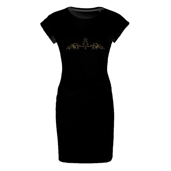 Tričko s potiskem Vánoční šaty