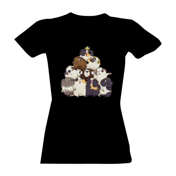 Vanocni stromecek s morcaty Damske triko