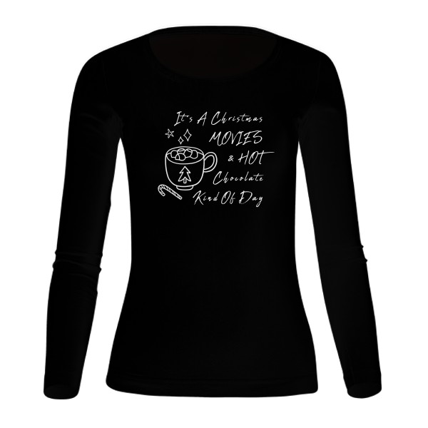 Tričko s potiskem Vánoční triko It's a Christmas dlouhý rukáv 