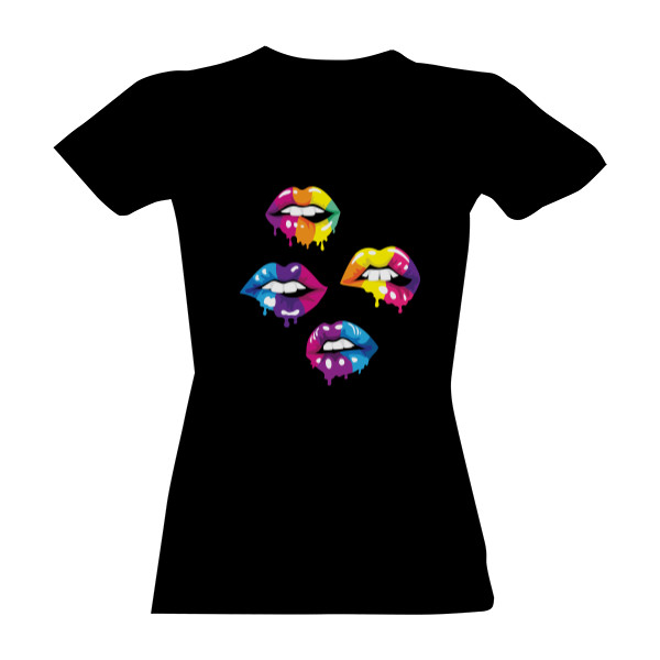 Tričko s potiskem Vášnivé rty