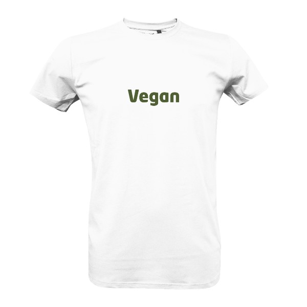 Tričko s potiskem Vegan nápis – pánské tričko Bio neutral