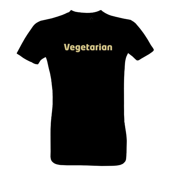 Vegetarian nápis – pánské tričko Sun organic
