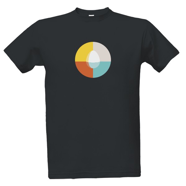 Tričko s potlačou Vejce barevne