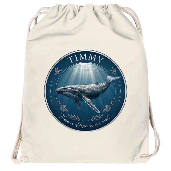 Vak na chrbát Organic  s potlačou Veľryba Timmy - Hope