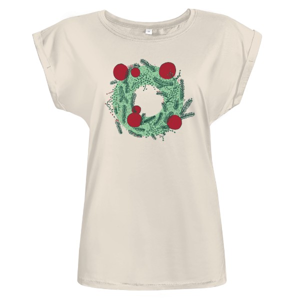 Tričko s potiskem vánoční věnec