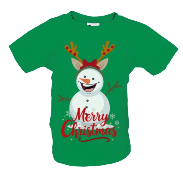 T-shirt happy snowman