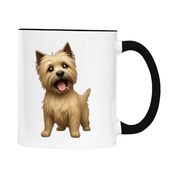 Hrnek malý barevný s potiskem Veselý Cairn teriér 