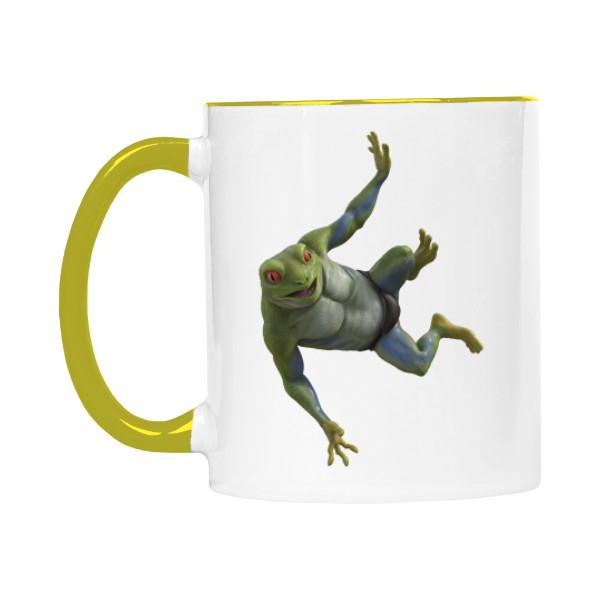 Hrnek malý barevný s potiskem Veselý žabák