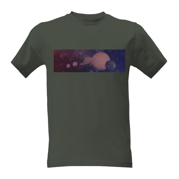 Tričko s potiskem Vesmír